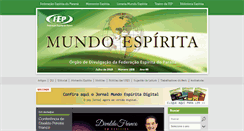 Desktop Screenshot of mundoespirita.com.br